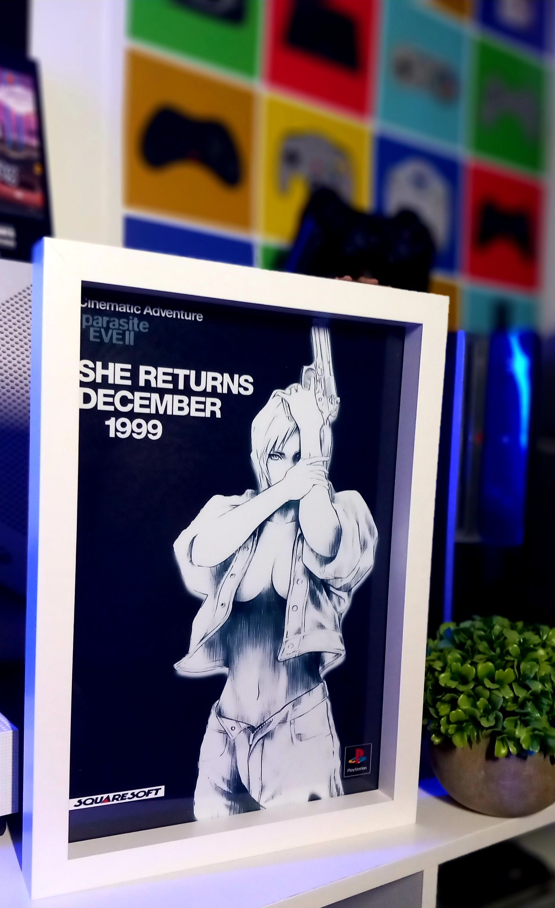 Cadre décoratif Parasite Eve II PlayStation – Aya Brea Squaresoft