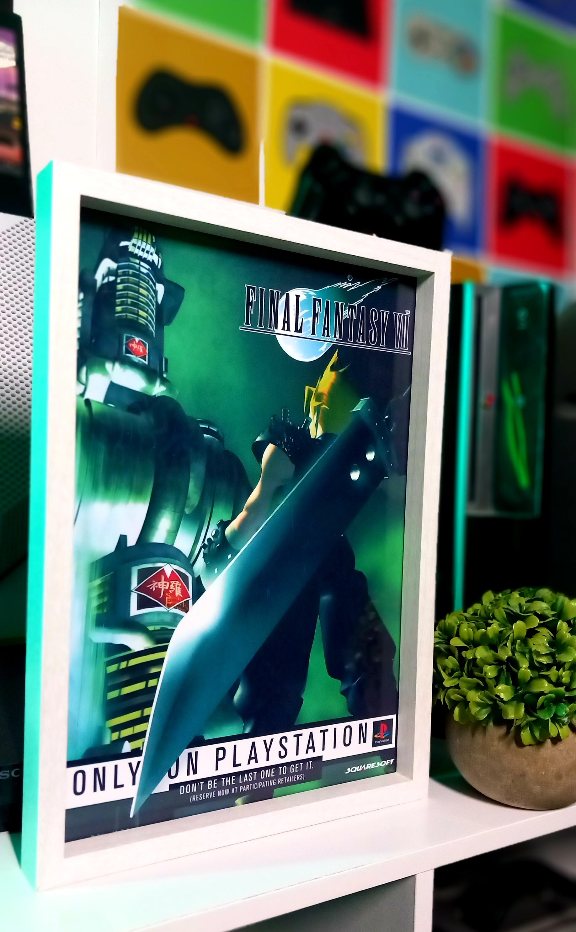 Cadre décoratif Final Fantasy VII PlayStation – Cloud Strife Squaresoft