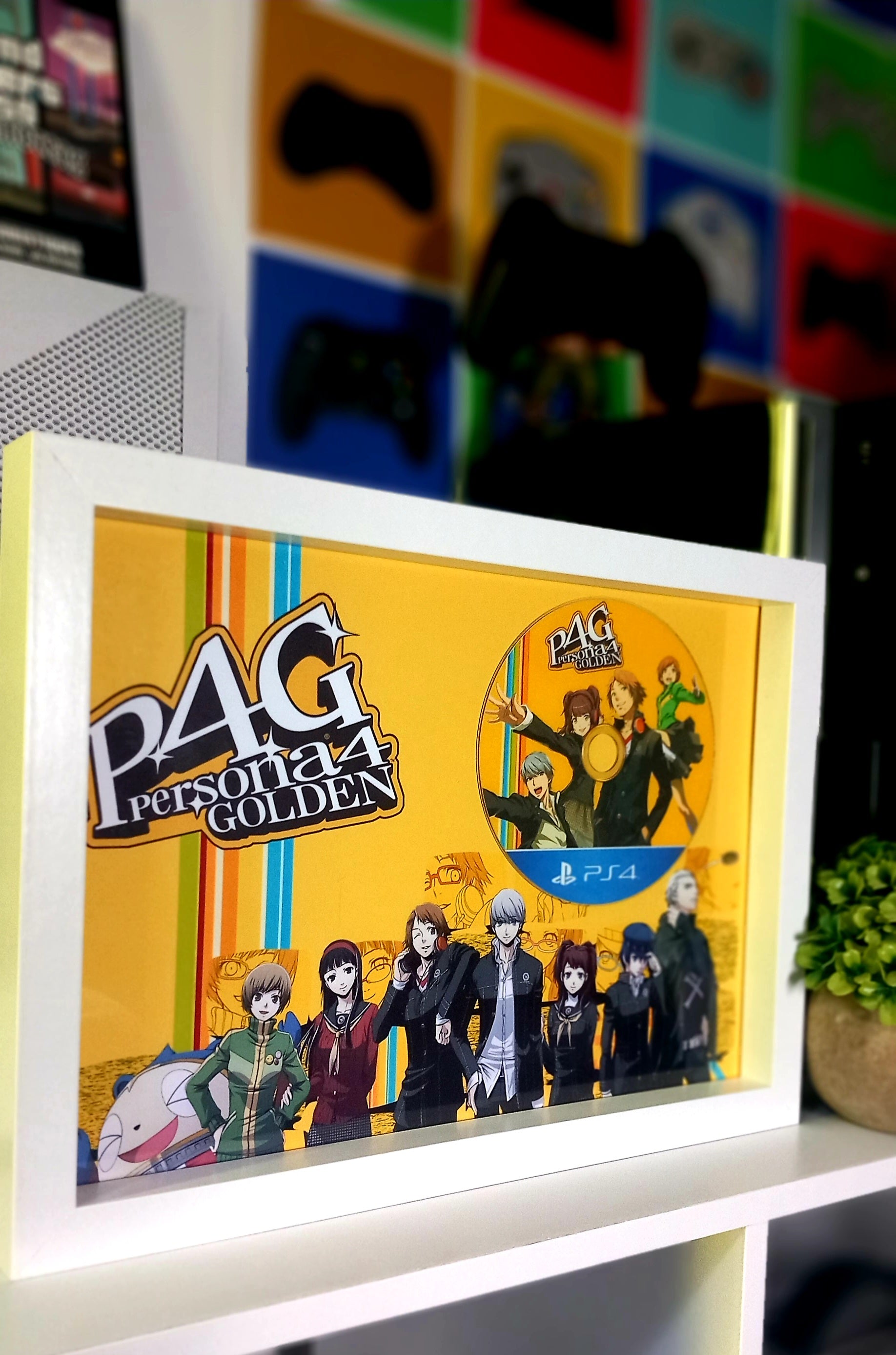 Cadre décoratif Persona 4 Golden PS4 – équipe Investigation Atlus