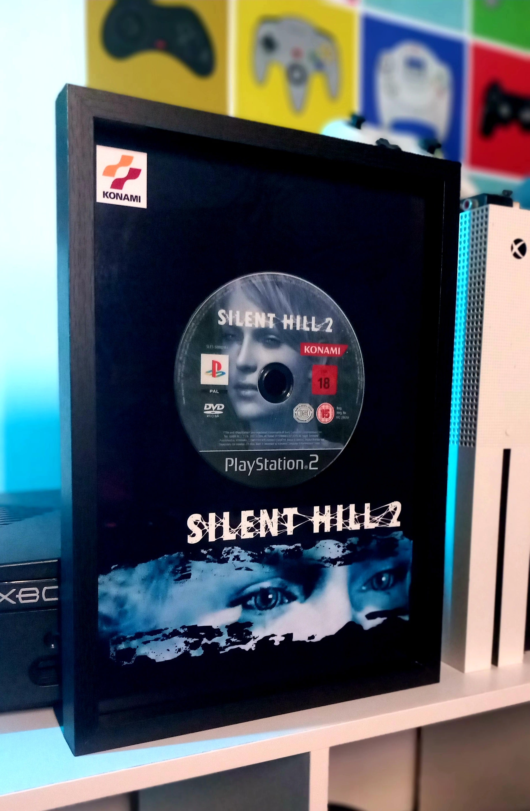 Cadre décoratif Silent Hill 2 PS2 – Konami DVD yeux dans le brouillard