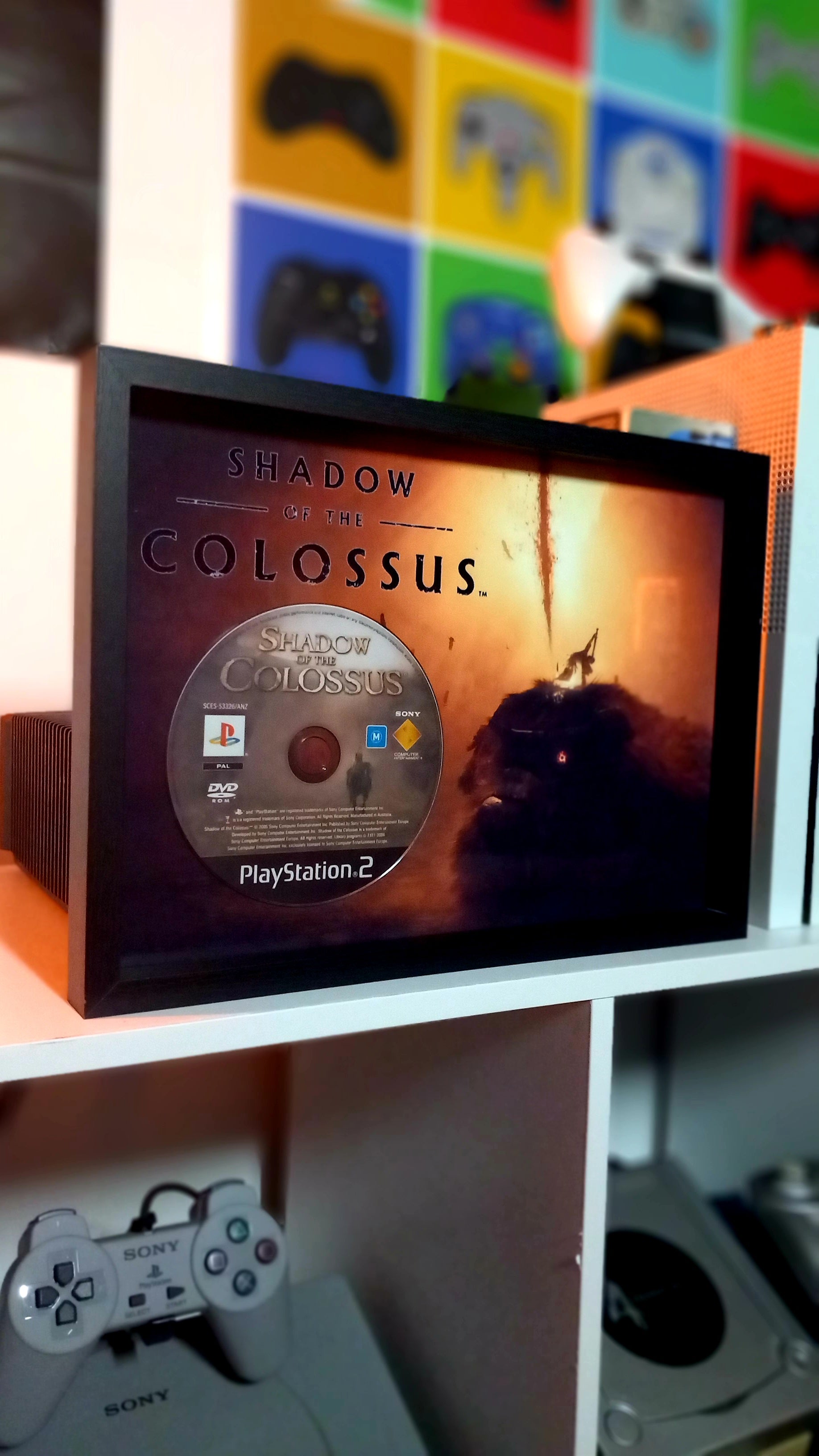 Cadre décoratif Shadow of the Colossus PS2 – Wander colosse Sony DVD