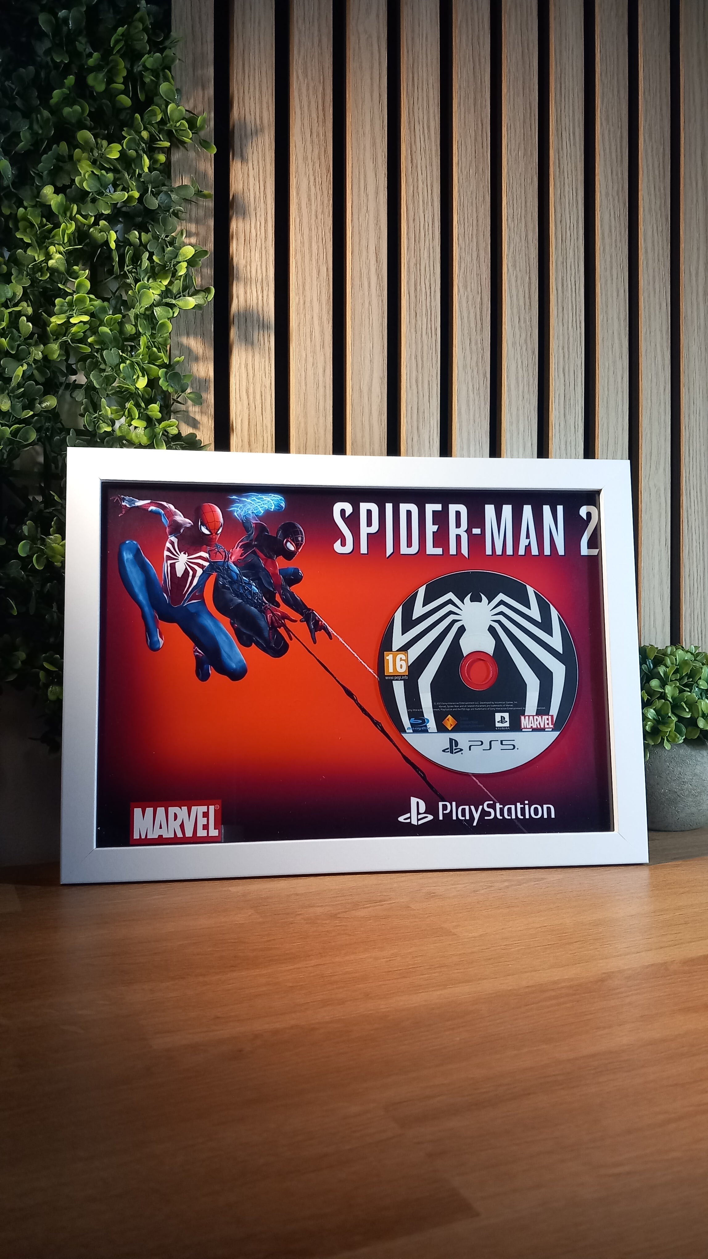 Cadre décoratif Marvel's Spider-Man 2 PS5 – Peter Parker Miles Morales Insomniac