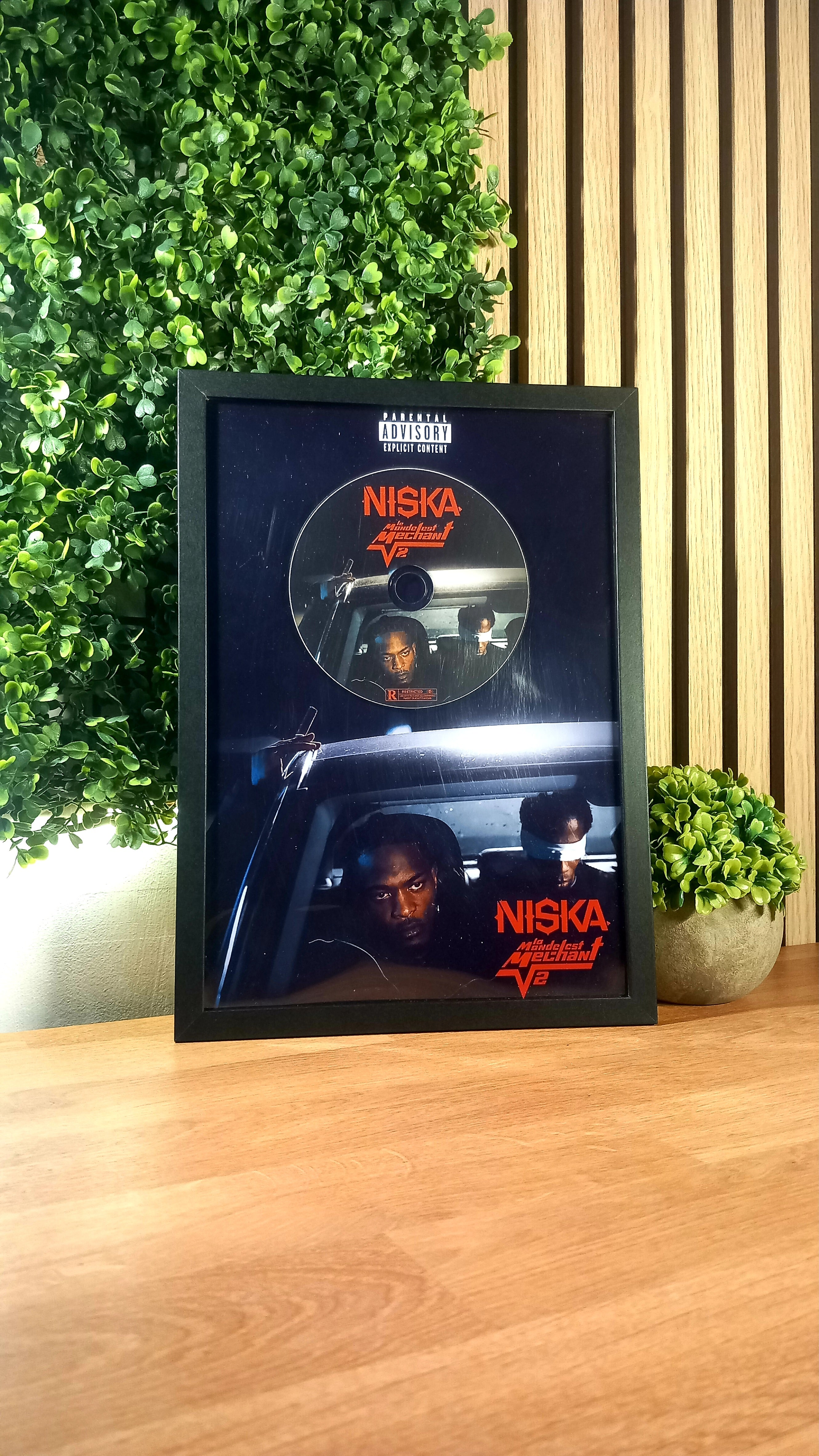 Cadre décoratif Niska Mélafast Helliani V2 avec CD imprimé