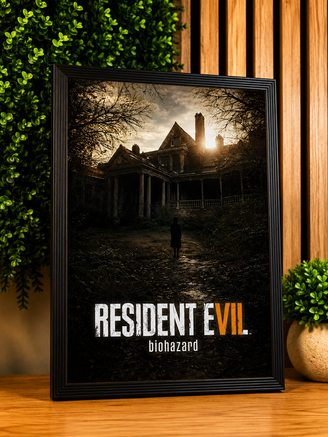 Cadre Affiche Resident Evil 7 Biohazard manoir