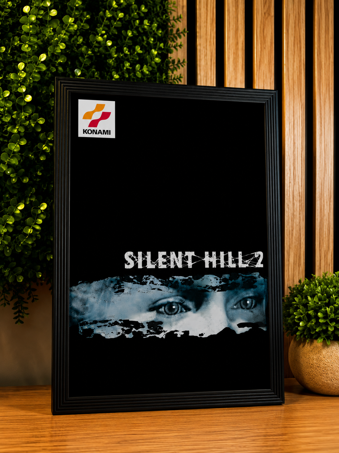Cadre Affiche Silent Hill 2 artwork Konami yeux Mary