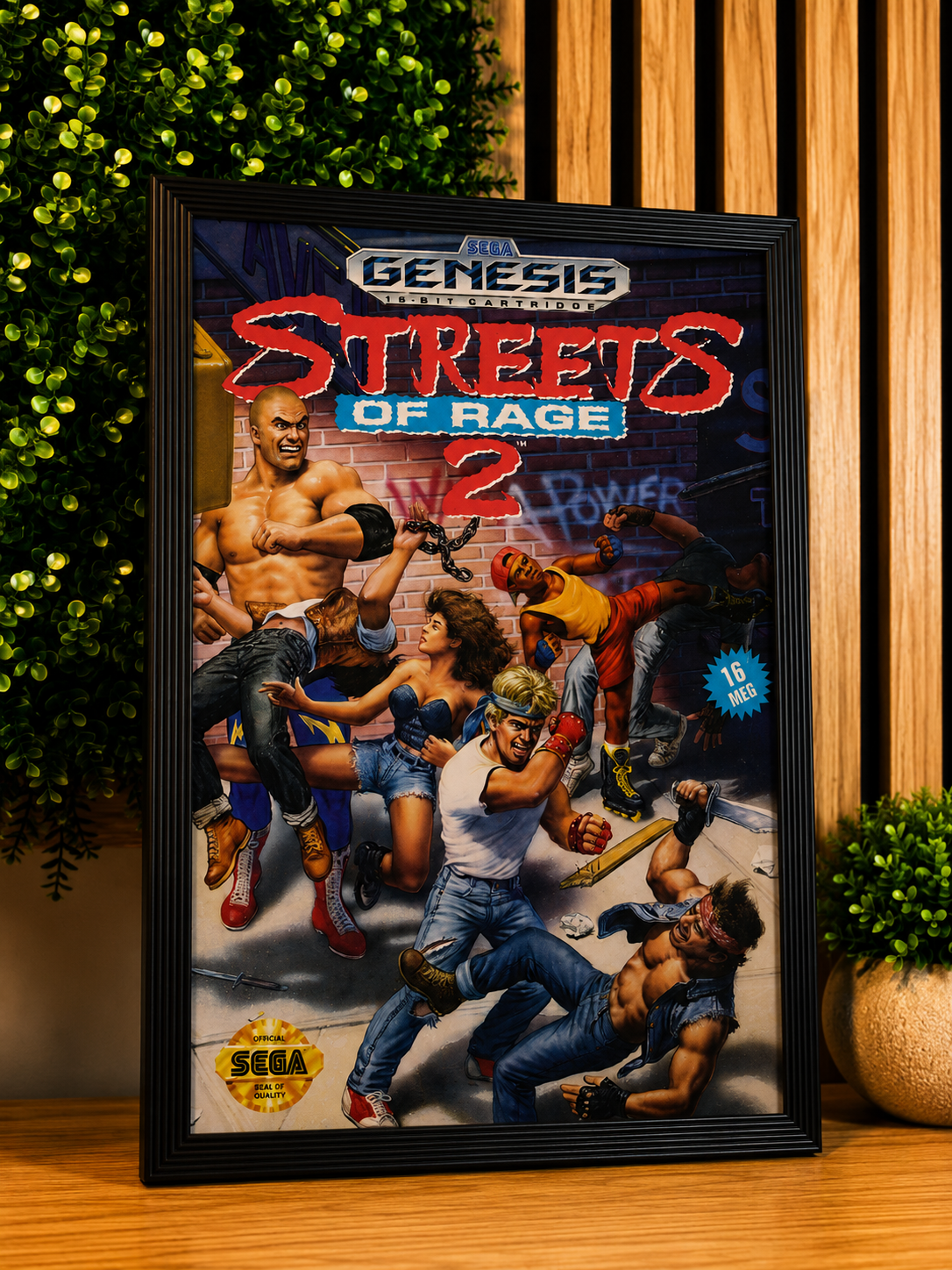 Streets of Rage 2 – Cadre Affiche décoratif Sega Genesis