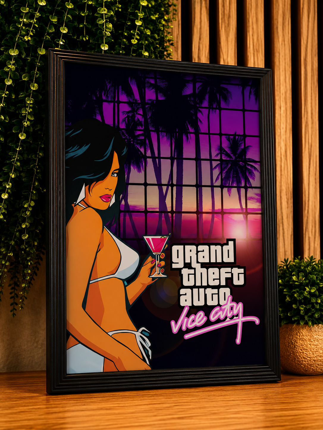 GTA Vice City – Cadre Affiche décoratif Rockstar