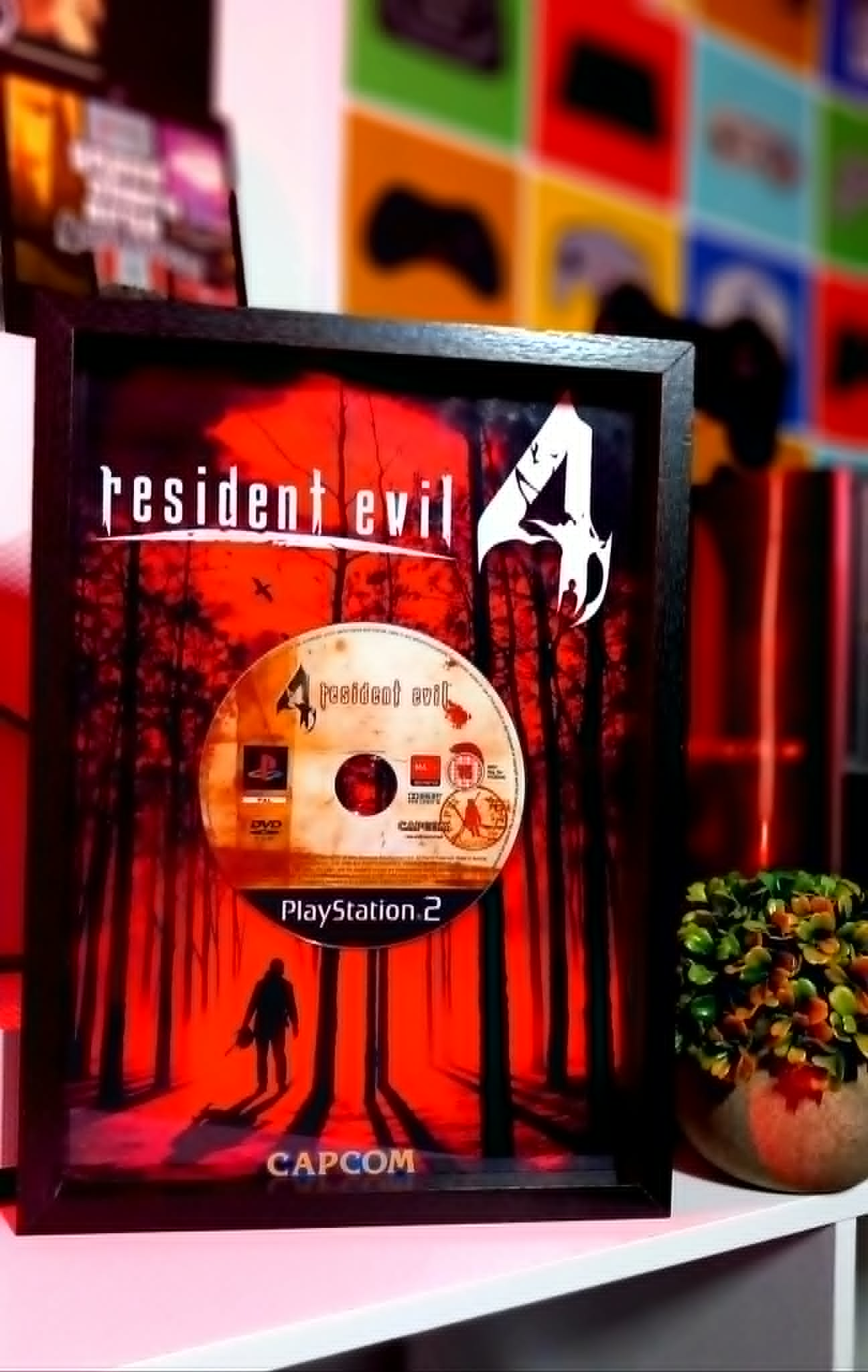 Cadre décoratif Resident Evil 4 PS2 – Leon S. Kennedy Capcom